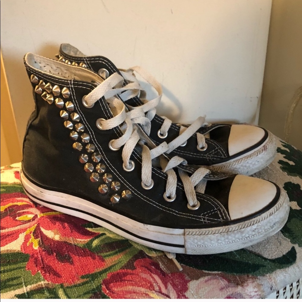 Studded High Top Converse Women’s 8